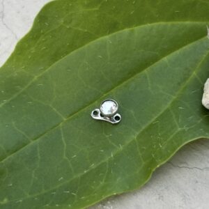 1pz microdermal 4mm piedra aq