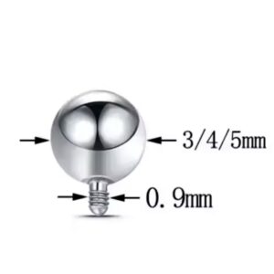 1pz bola rosca interna titanio