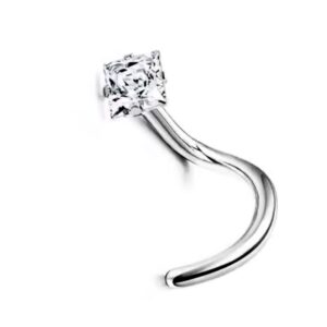 zirconia cuadrada piercing nariz