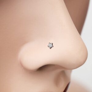 estrella nariz piercing color