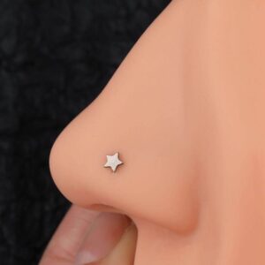 estrella piercing de nariz