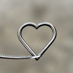 corazón liso titanio