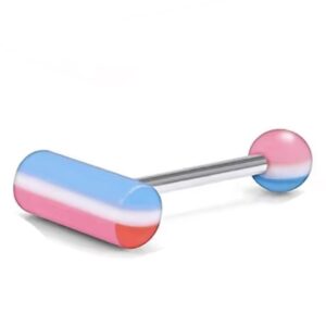 Lengua Rosado con Azul 14g