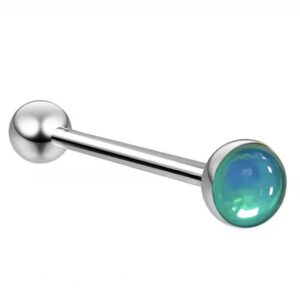 Lengua Cristal Verde 14g