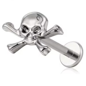 Piercing Calavera Titanio 16g