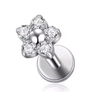 Piercing Flor Titanio 16g
