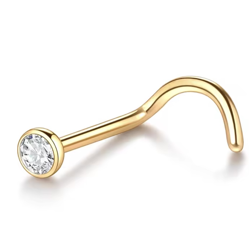 Piedra Piercing Nariz Titanio 18g - Image 2