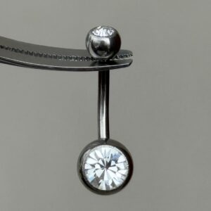 Piercing Clásico Ombligo Titanio 14g