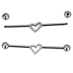 Industrial Corazon Titanio 14g