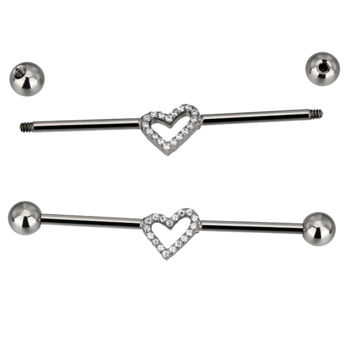 Industrial Corazon Titanio 14g