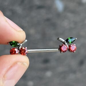 Cereza Pezon Piercing Titanio