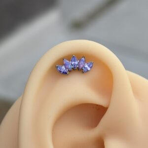 Piercing Super Purpura Titanio 16g