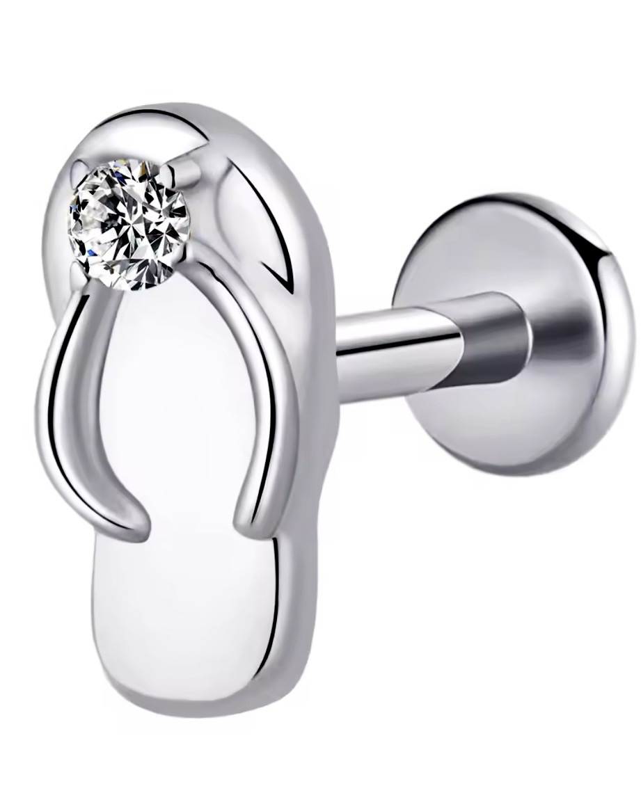 Chanclita Piercing Titanio 16g