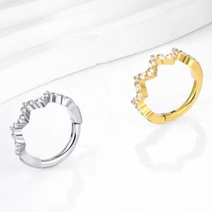 Argolla Queen Clear Titanio 16g