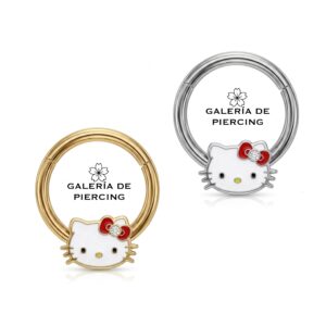 Argolla Piercing Hello Kitty 16g