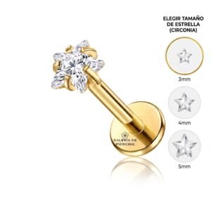 Estrella Clear Labret 16g Aq